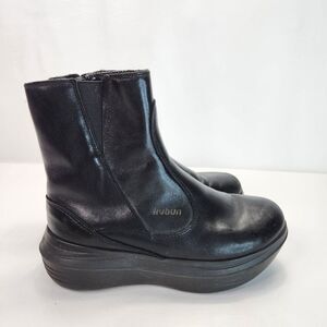 Kybun Womens Boots Daegu Black Leather Zip Comfort Bootie Size US 4.5 EU 34.5